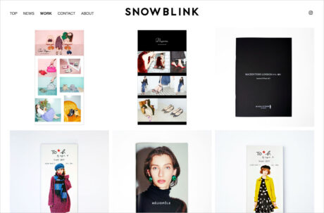 SNOWBLINKウェブサイトの画面キャプチャ画像