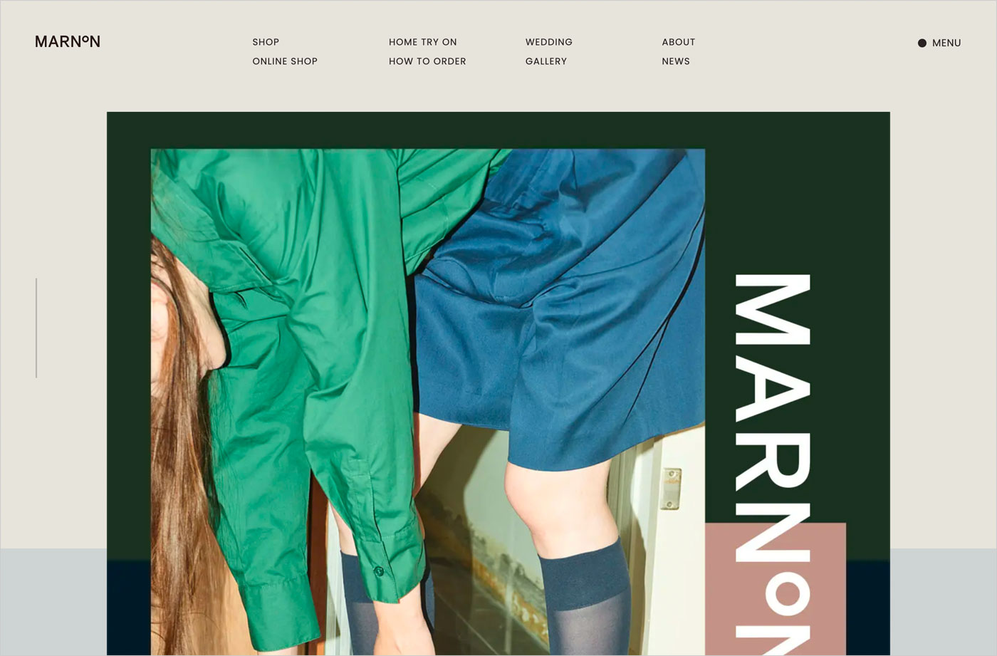 MARNON マルノン｜オーダーパンプスウェブサイトの画面キャプチャ画像
