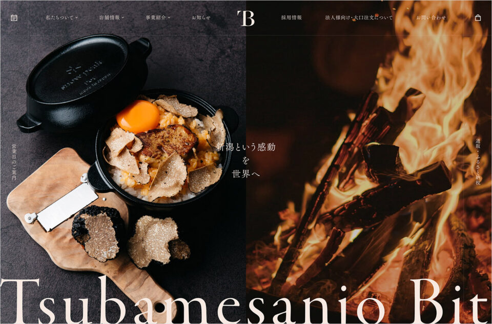 Tsubamesanjo Bitウェブサイトの画面キャプチャ画像