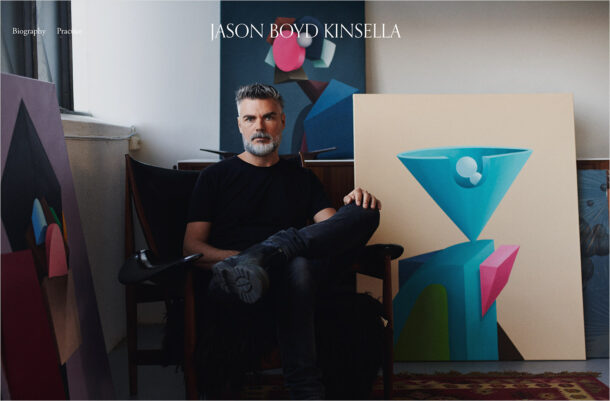 JASON BOYD KINSELLAウェブサイトの画面キャプチャ画像