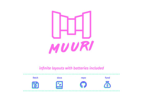 Muuri – Infinite layouts with batteries includedウェブサイトの画面キャプチャ画像