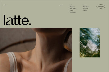 Latte.ウェブサイトの画面キャプチャ画像
