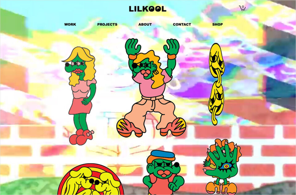 LILKOOL WORLDウェブサイトの画面キャプチャ画像