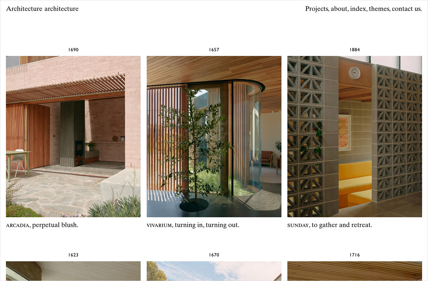 Architecture architectureウェブサイトの画面キャプチャ画像