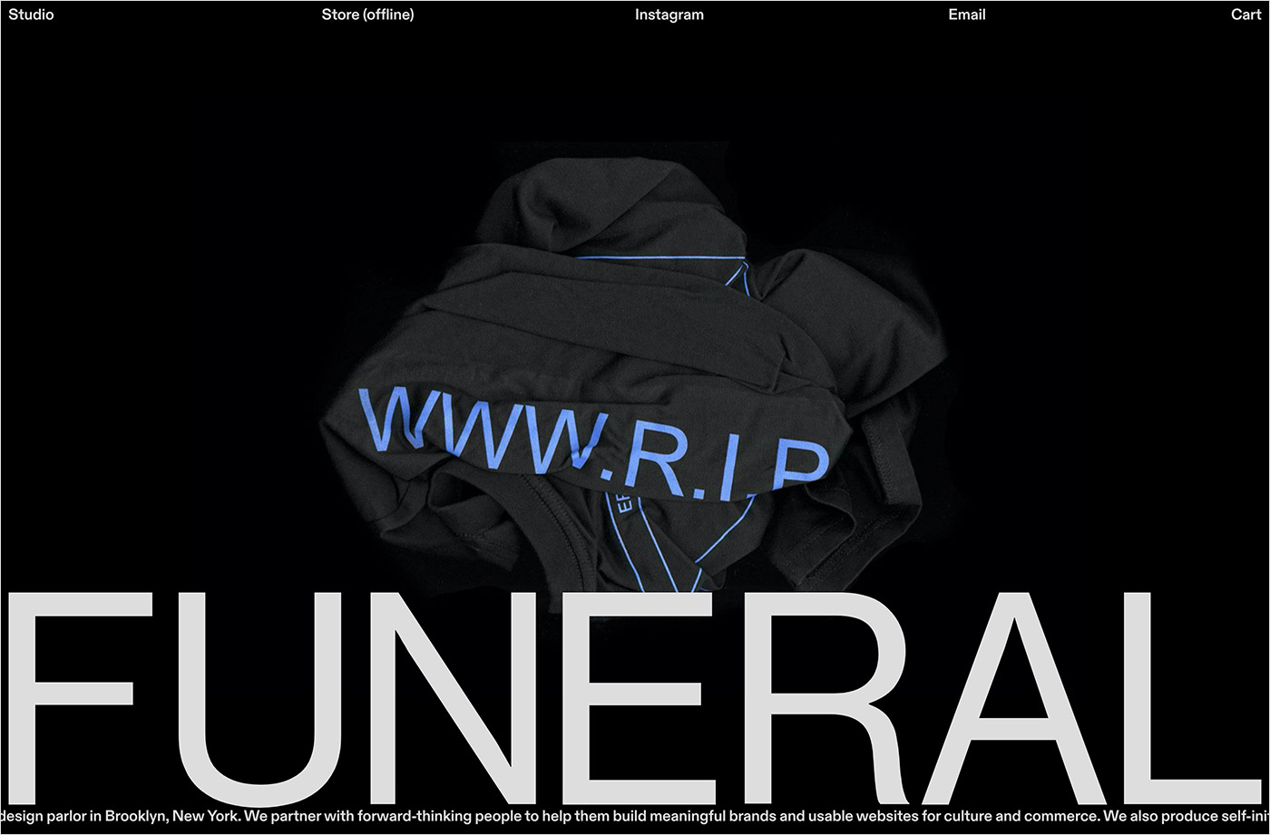 funeral2021ウェブサイトの画面キャプチャ画像