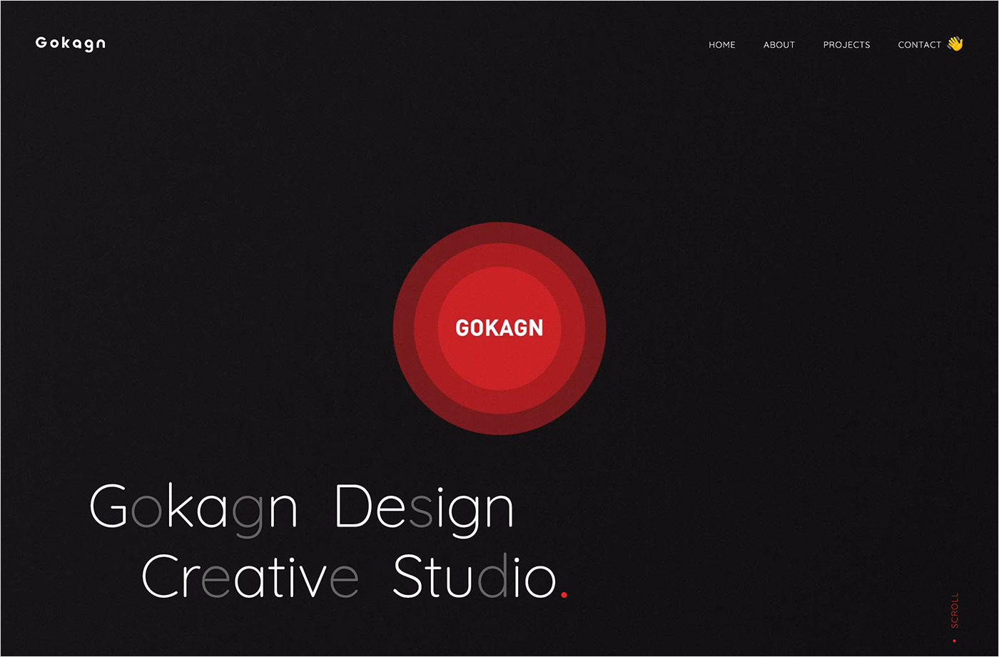 東京のWebデザイン会社｜Gokagn Inc.（株式会社ゴカン）ウェブサイトの画面キャプチャ画像