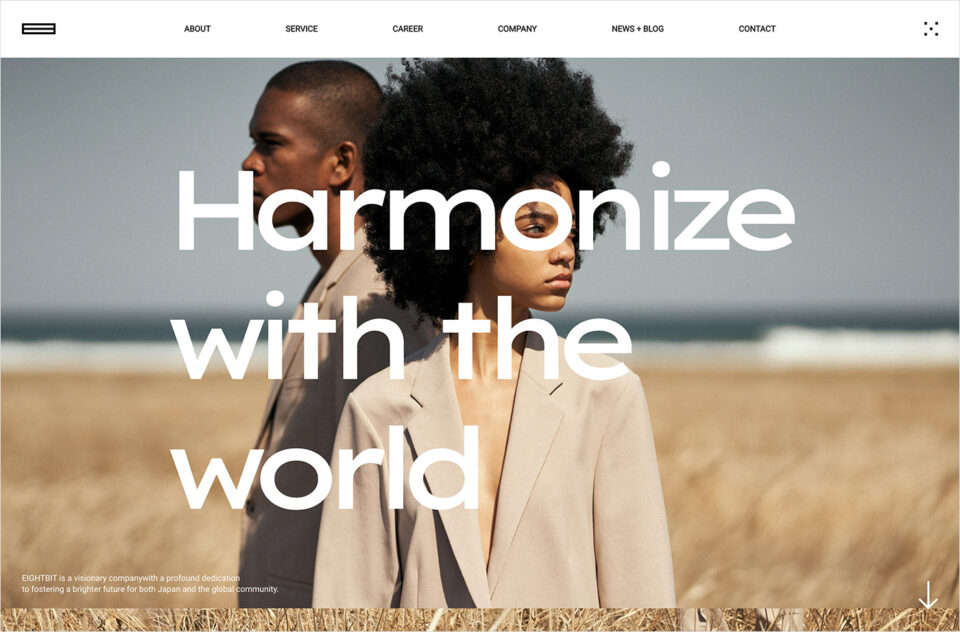 EIGHTBIT Co., Ltd. | Harmonize with the worldウェブサイトの画面キャプチャ画像