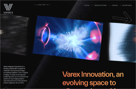 Varex | Your Partner for Successウェブサイトの画面キャプチャ画像