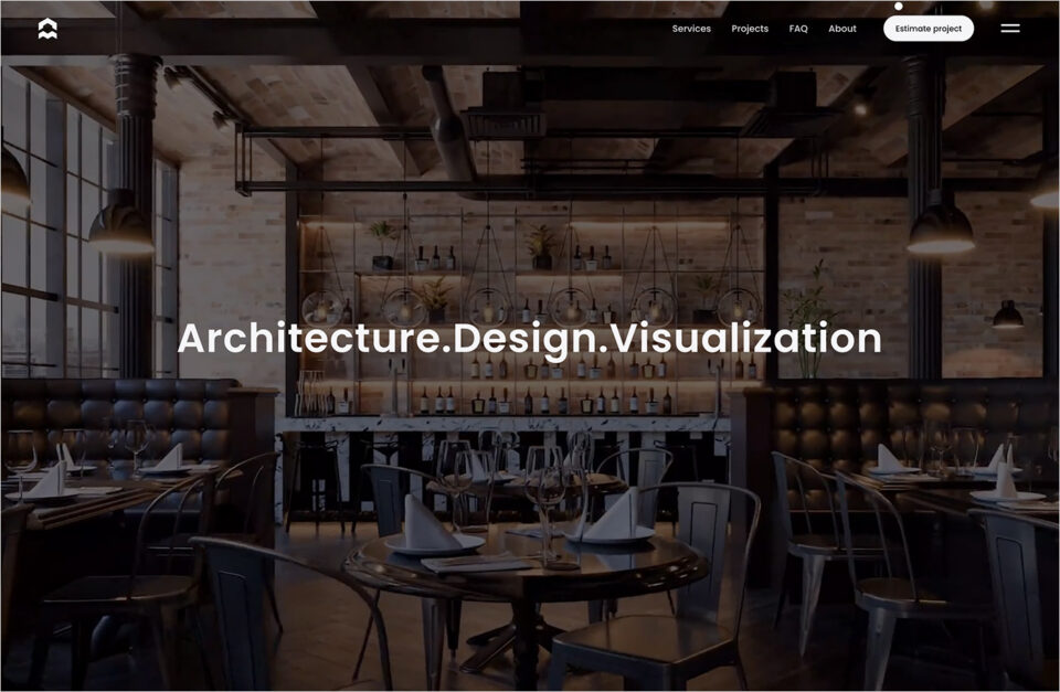 Design Studio | AM-ARC | Architecture & Interiorウェブサイトの画面キャプチャ画像
