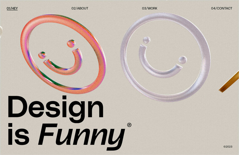 Design is Funnyウェブサイトの画面キャプチャ画像