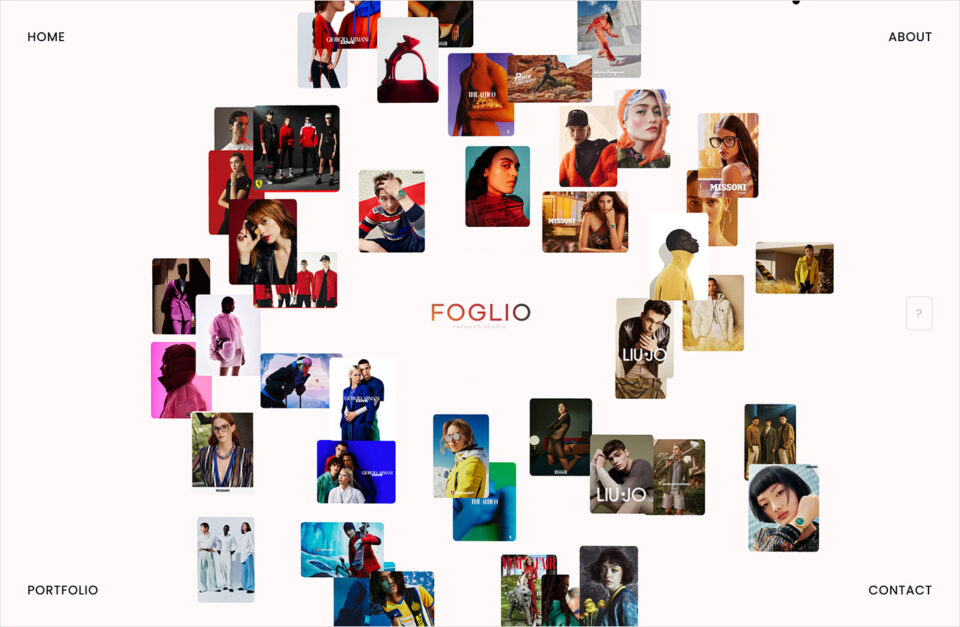 Foglio | retouch studioウェブサイトの画面キャプチャ画像