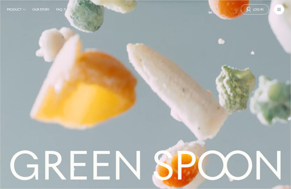GREEN SPOON（グリーンスプーン）ウェブサイトの画面キャプチャ画像