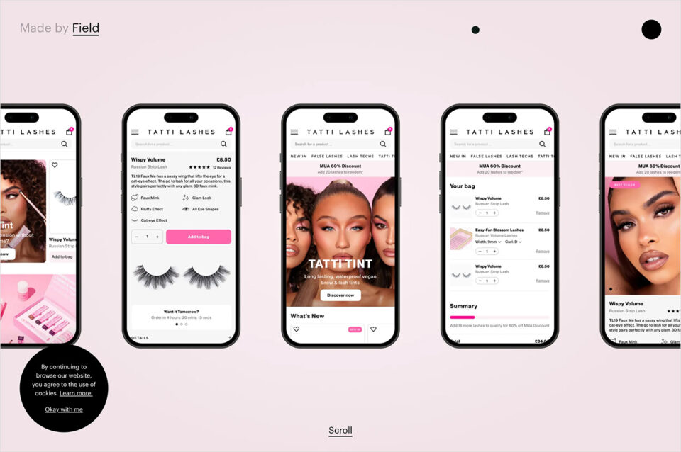 Made by Field | Shopify Plus Agency | Shopify Designers & Developersウェブサイトの画面キャプチャ画像