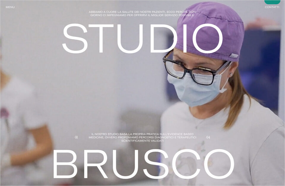 Brusco — Studio Dentisticoウェブサイトの画面キャプチャ画像