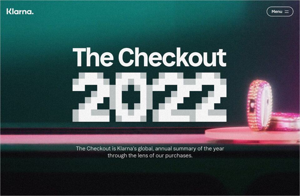 Klarna’s top trends of the year | The Checkout 2022ウェブサイトの画面キャプチャ画像