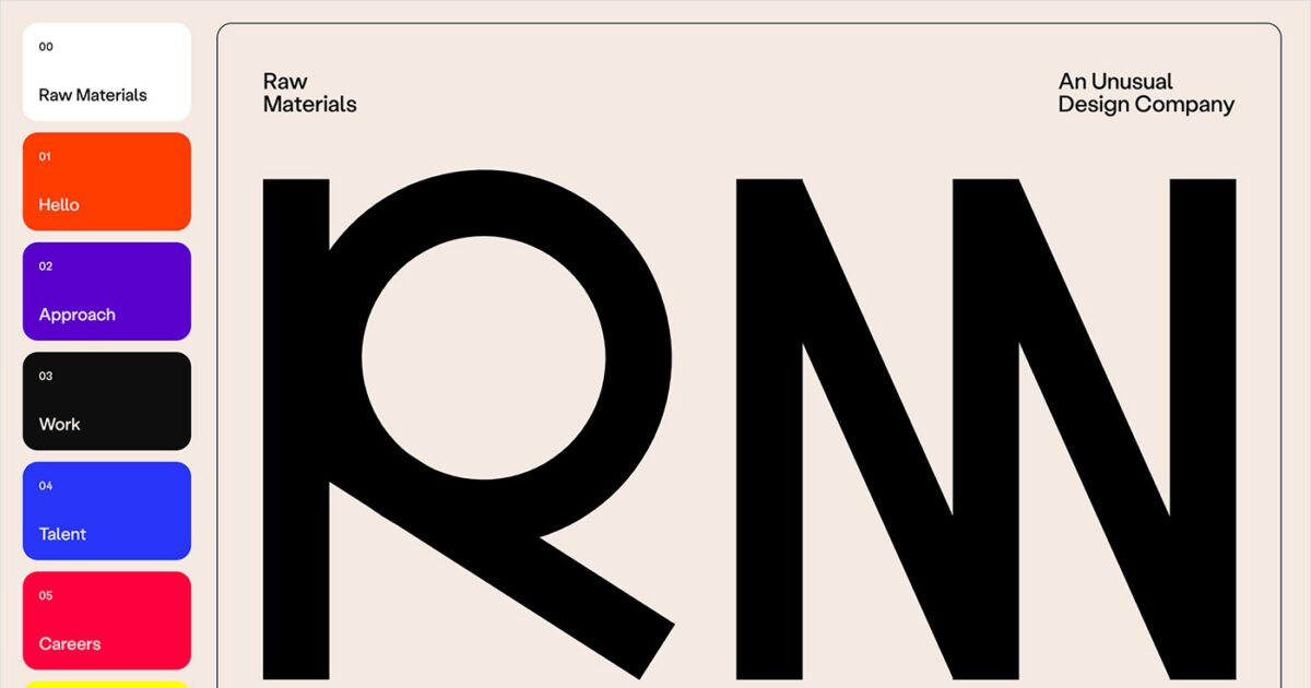 Raw Materials An Unusual Design Companyに興味のある方へお勧めのデザイン｜Good 