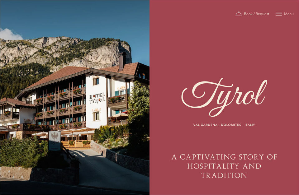 Hotel Tyrol – Hotel in Selva Val Gardena: Welcome to the Tyrol!ウェブサイトの画面キャプチャ画像