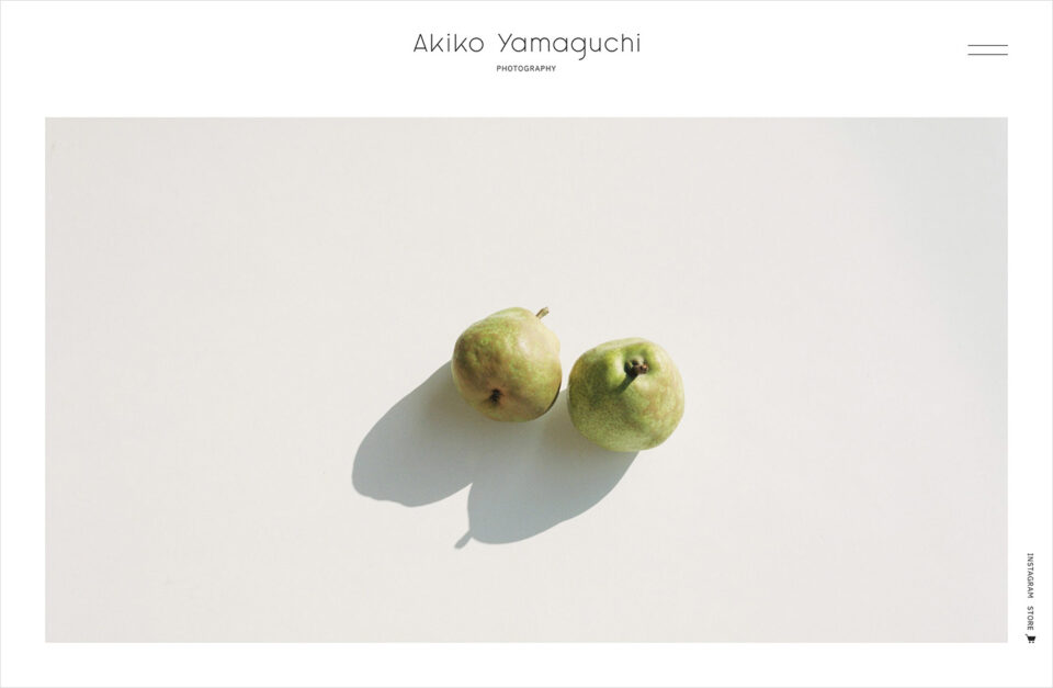 山口亜希子 – Akiko Yamaguchiウェブサイトの画面キャプチャ画像