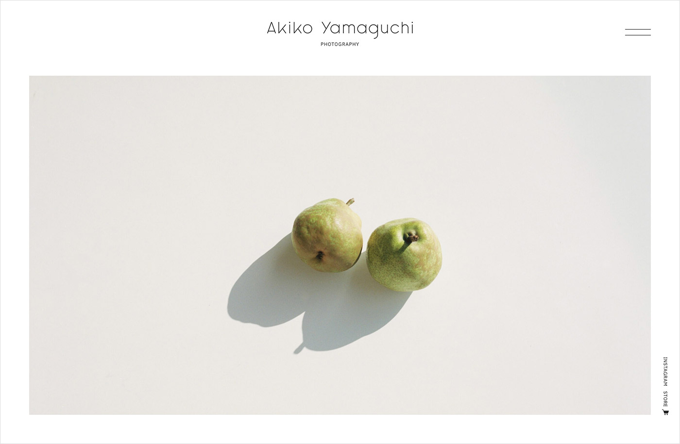 山口亜希子 – Akiko Yamaguchiウェブサイトの画面キャプチャ画像