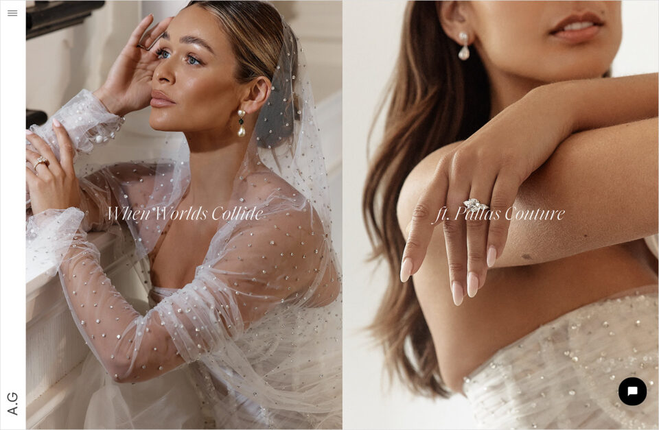 Engagement and Wedding Rings Brisbane | A.G Designer Jewellerウェブサイトの画面キャプチャ画像