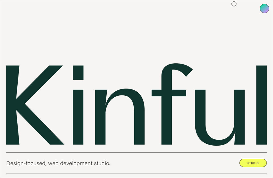 Kinful | Web Development | Ecommerce | Shopify | Charleston, SCウェブサイトの画面キャプチャ画像