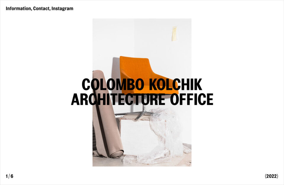 Colombo Kolchik – Architecture Officeウェブサイトの画面キャプチャ画像