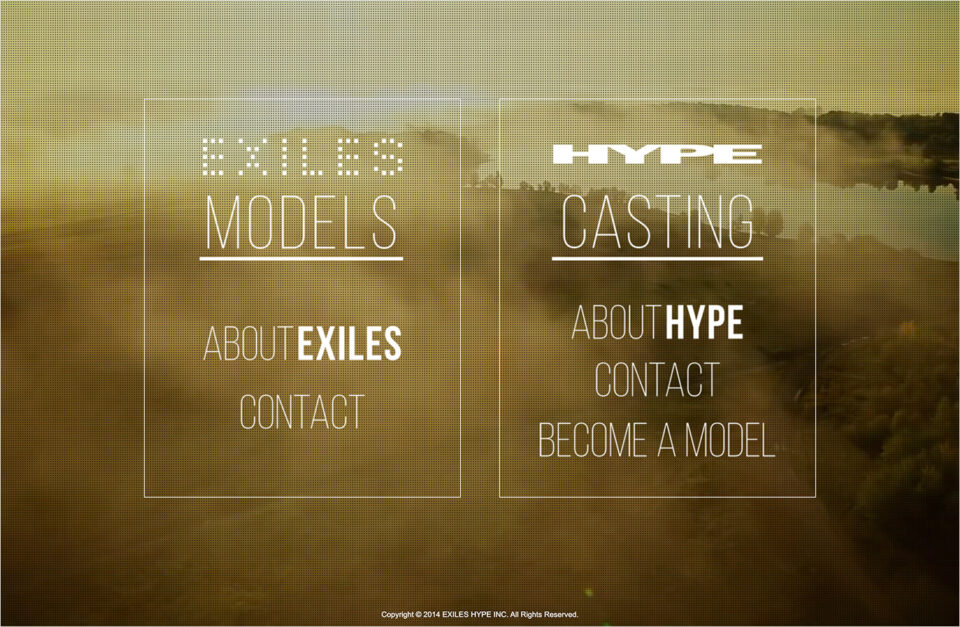 EXILESHYPE INC. | エクザイルスハイプウェブサイトの画面キャプチャ画像