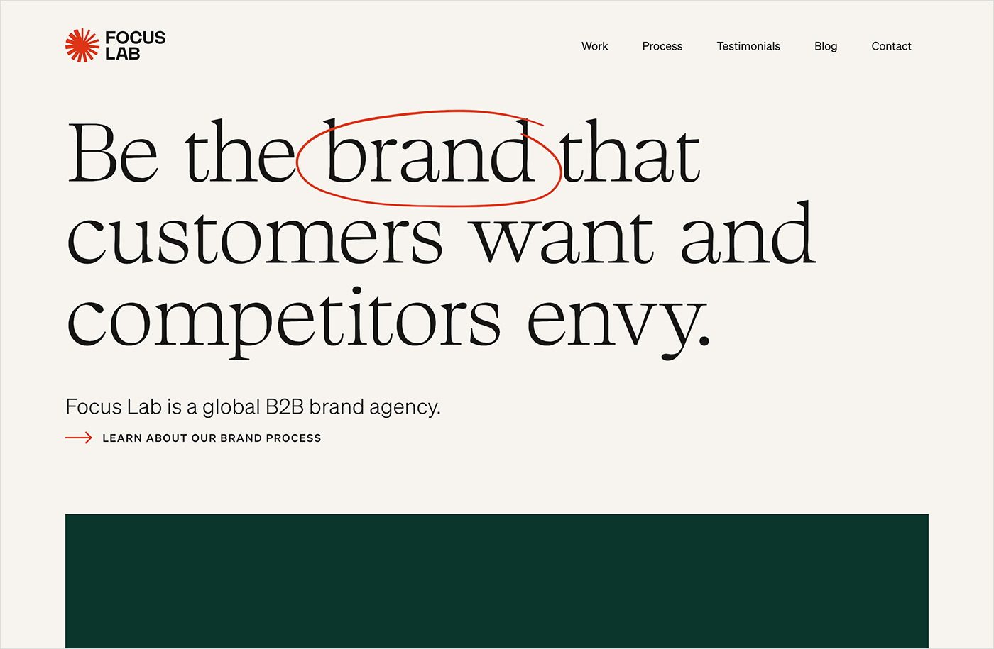 Building Brands That Lead and Inspireウェブサイトの画面キャプチャ画像