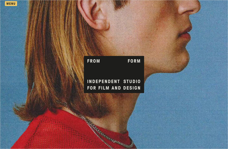 From Form – Studio for Film and Designウェブサイトの画面キャプチャ画像