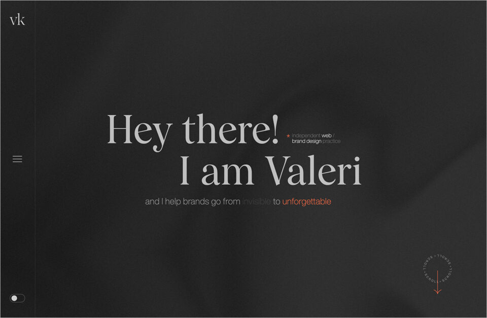 Valeri Karageorgiev | Senior Web Designerウェブサイトの画面キャプチャ画像