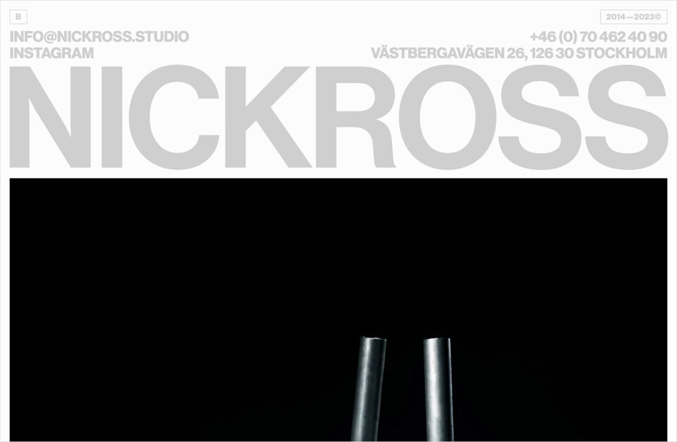 Nick Ross – Stockholm : Swedenウェブサイトの画面キャプチャ画像