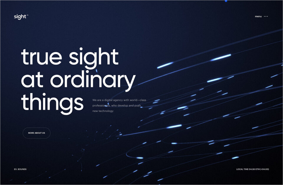 True Sight at Ordinary Things — The Sightウェブサイトの画面キャプチャ画像