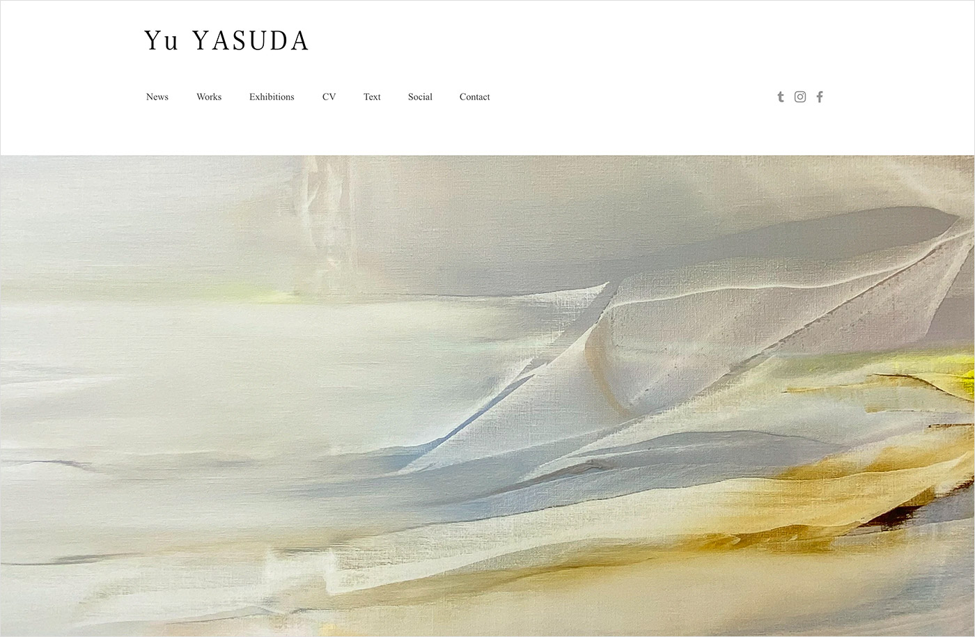 Yu YASUDA | 安田悠ウェブサイトの画面キャプチャ画像