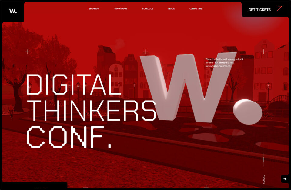 Awwwards Conference – An Event for UX / UI Designers and Web Developersウェブサイトの画面キャプチャ画像