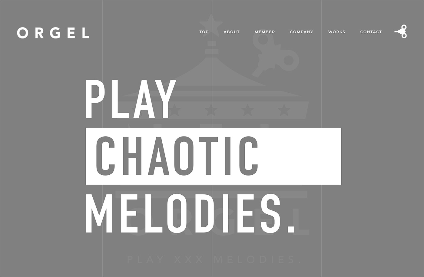 合同会社オルゴール ORGEL LLC. | Play XXX Melodies.ウェブサイトの画面キャプチャ画像