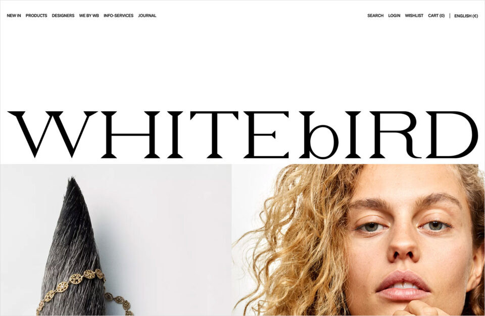 WHITEbIRD Fine Jewelleryウェブサイトの画面キャプチャ画像