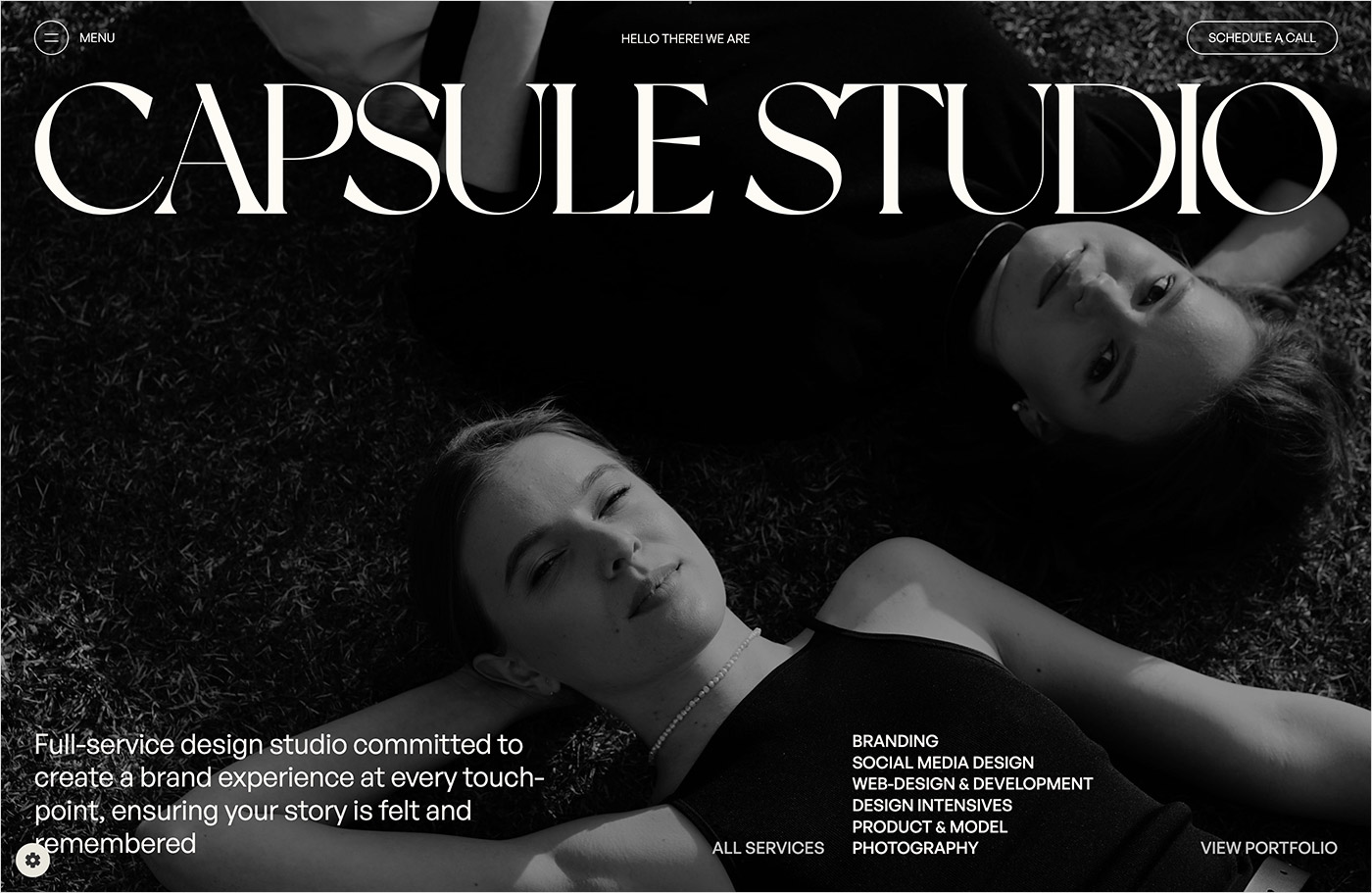 Capsule Design Studioウェブサイトの画面キャプチャ画像