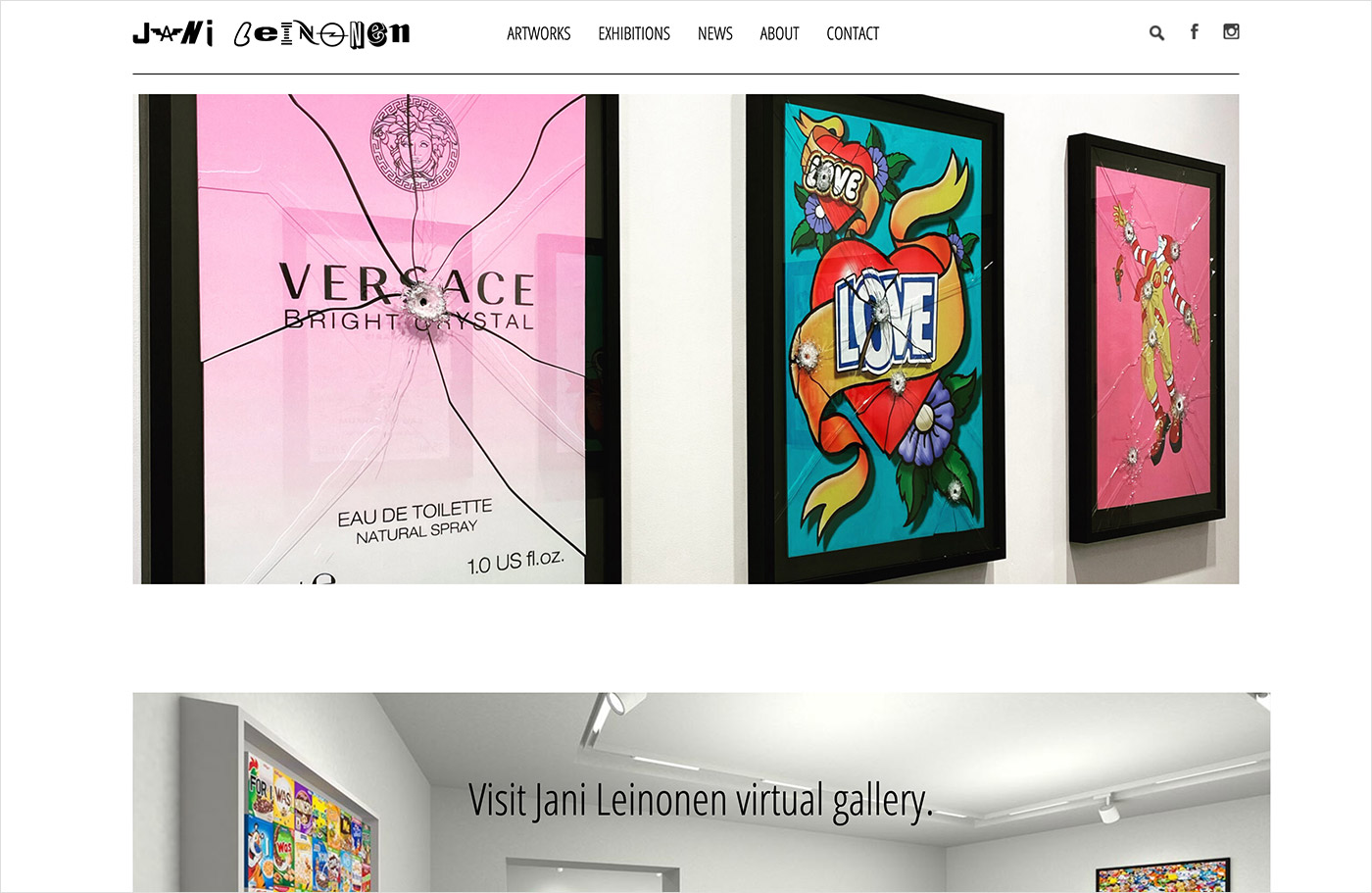 Jani Leinonenウェブサイトの画面キャプチャ画像