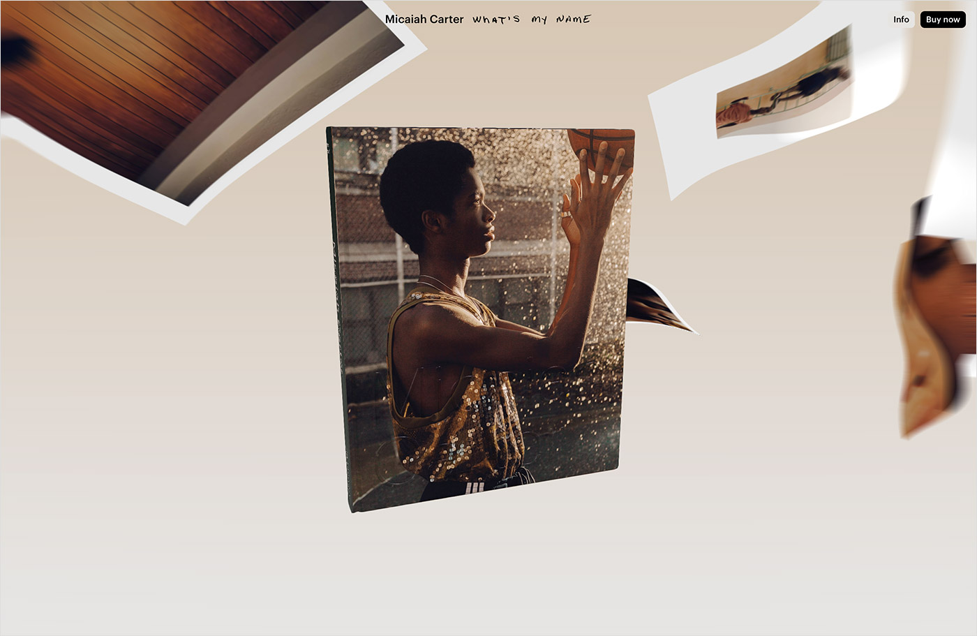 Micaiah Carter: What’s My Nameウェブサイトの画面キャプチャ画像