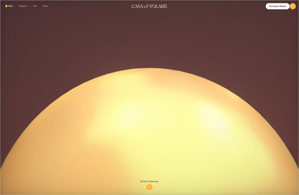 Solare — Nikolas Typeウェブサイトの画面キャプチャ画像