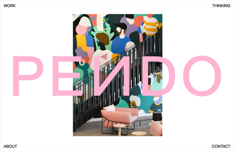 Pendo — Brand & Creative Agency — Vancouverウェブサイトの画面キャプチャ画像