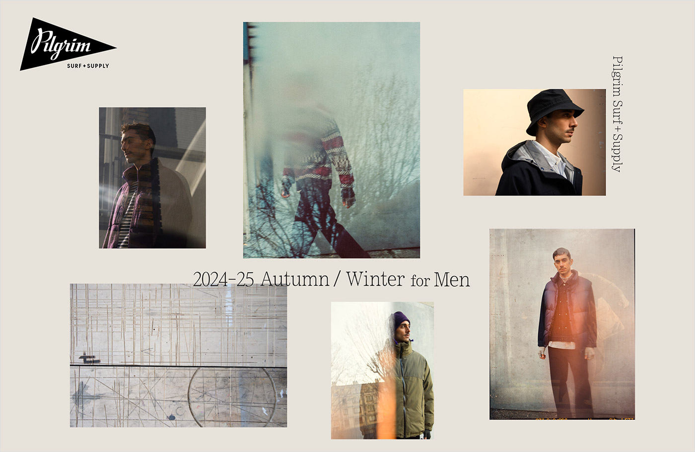 Pilgrim Surf+Supply｜Autumn / Winter 2024-2025 for MENウェブサイトの画面キャプチャ画像