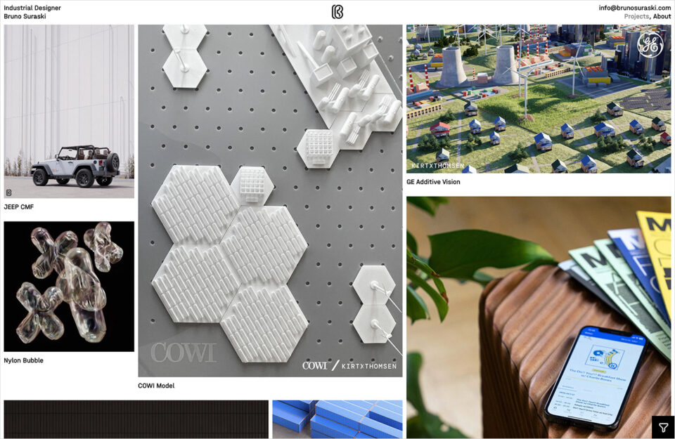 Bruno Suraskiウェブサイトの画面キャプチャ画像