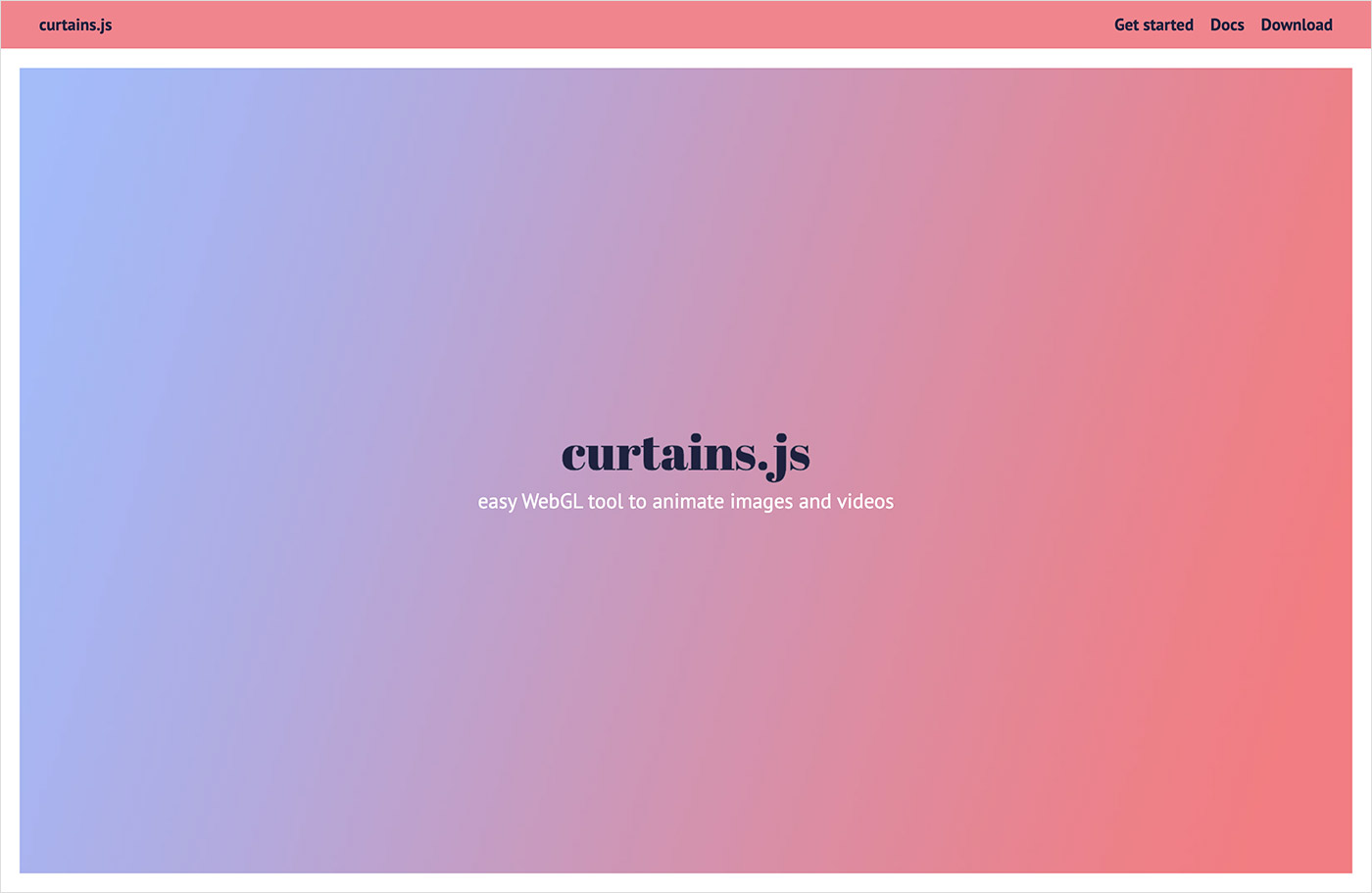 curtains.jsウェブサイトの画面キャプチャ画像