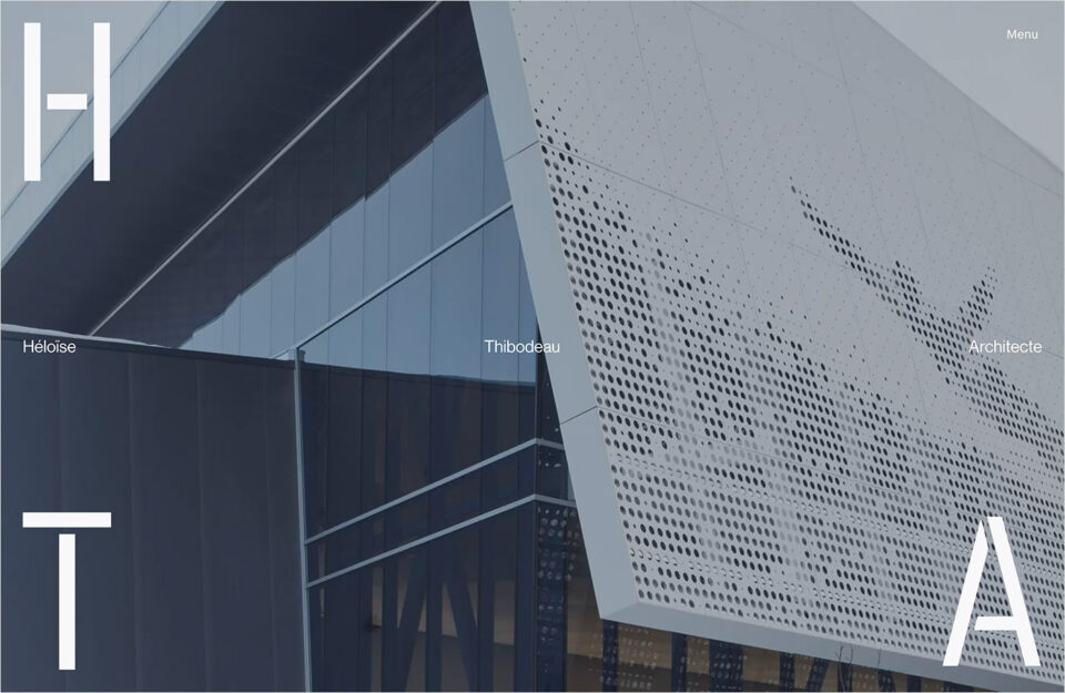 Héloïse Thibodeau Architecteウェブサイトの画面キャプチャ画像