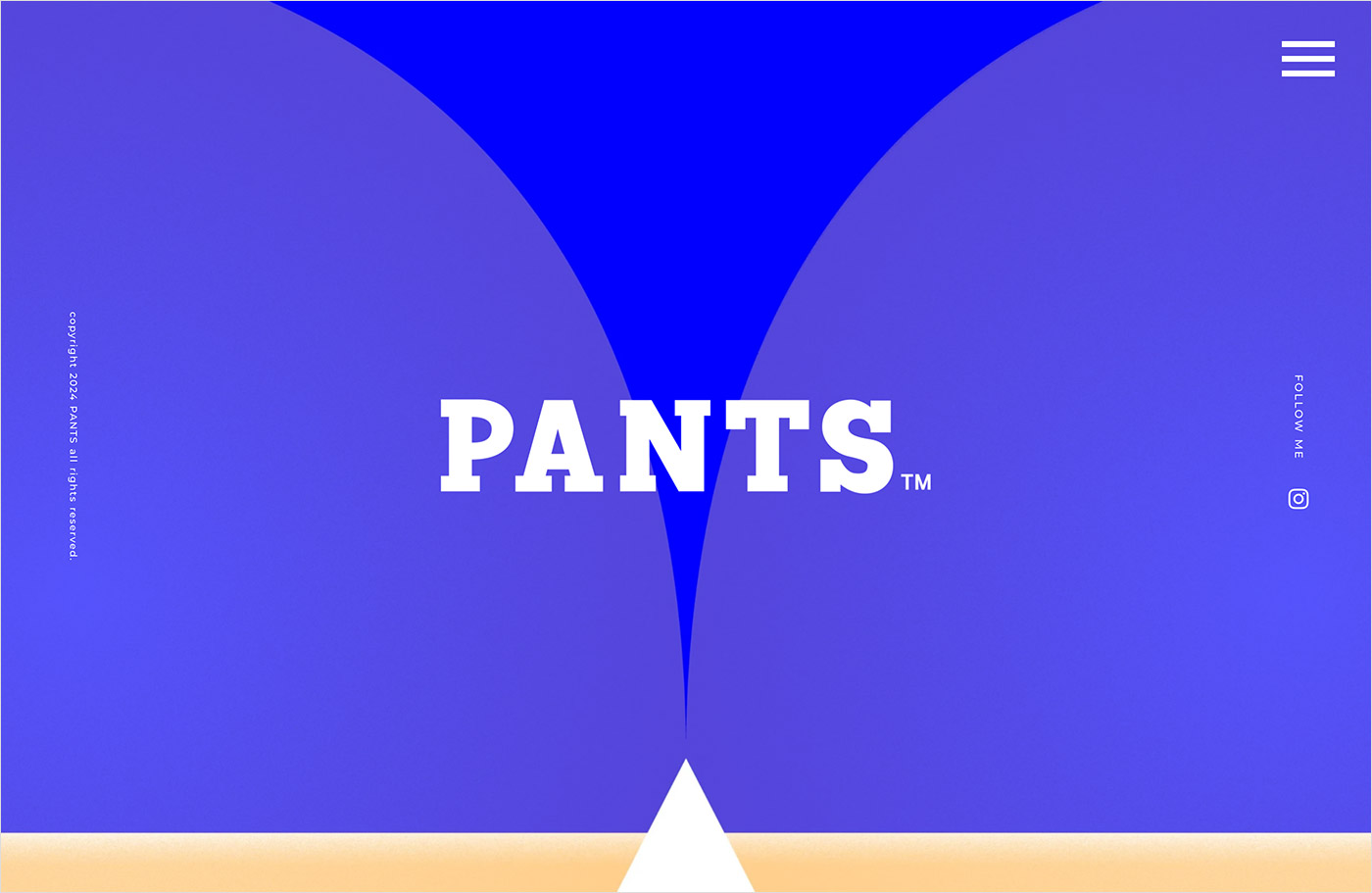 PANTS / design studioウェブサイトの画面キャプチャ画像