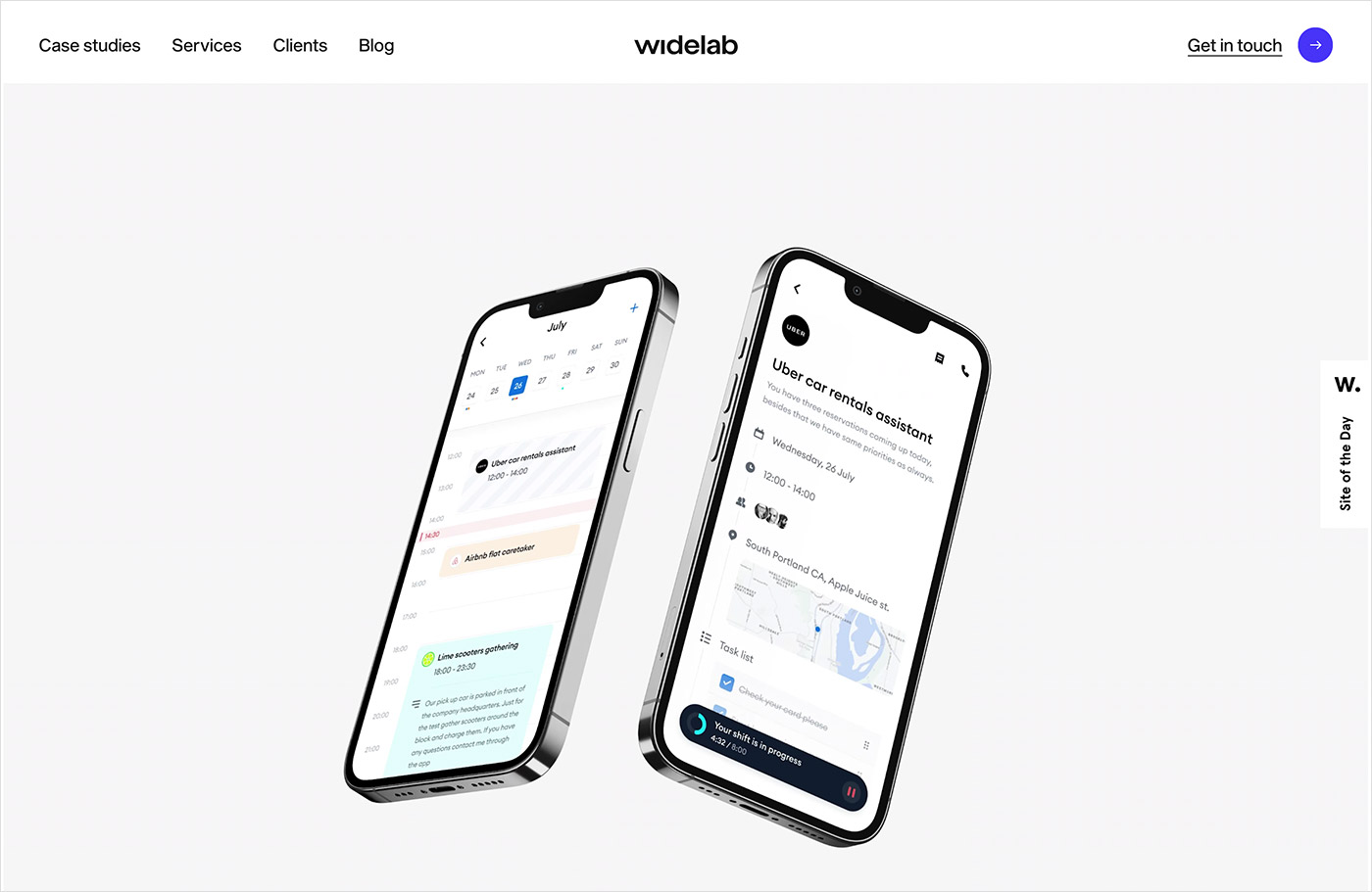 Widelab – Crafting Digital Products Users Love | Design Agencyウェブサイトの画面キャプチャ画像