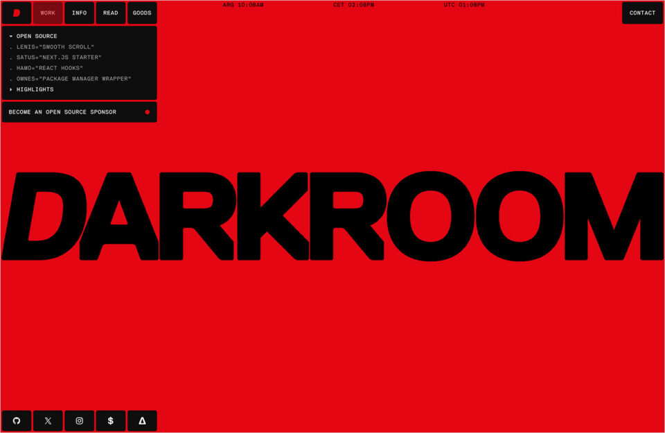 darkroom.engineeringウェブサイトの画面キャプチャ画像