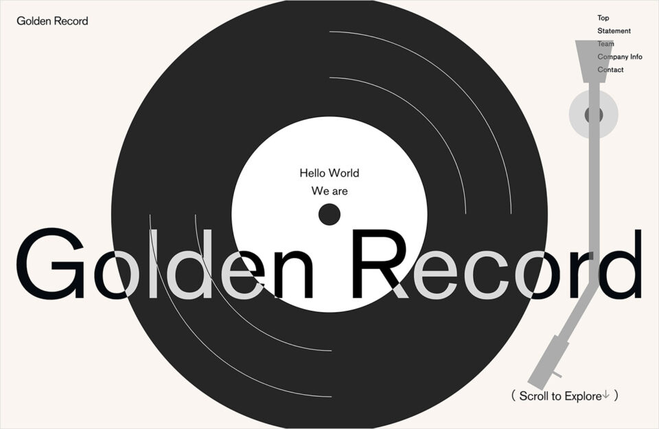 Golden Record inc. | 株式会社ゴールデンレコードウェブサイトの画面キャプチャ画像