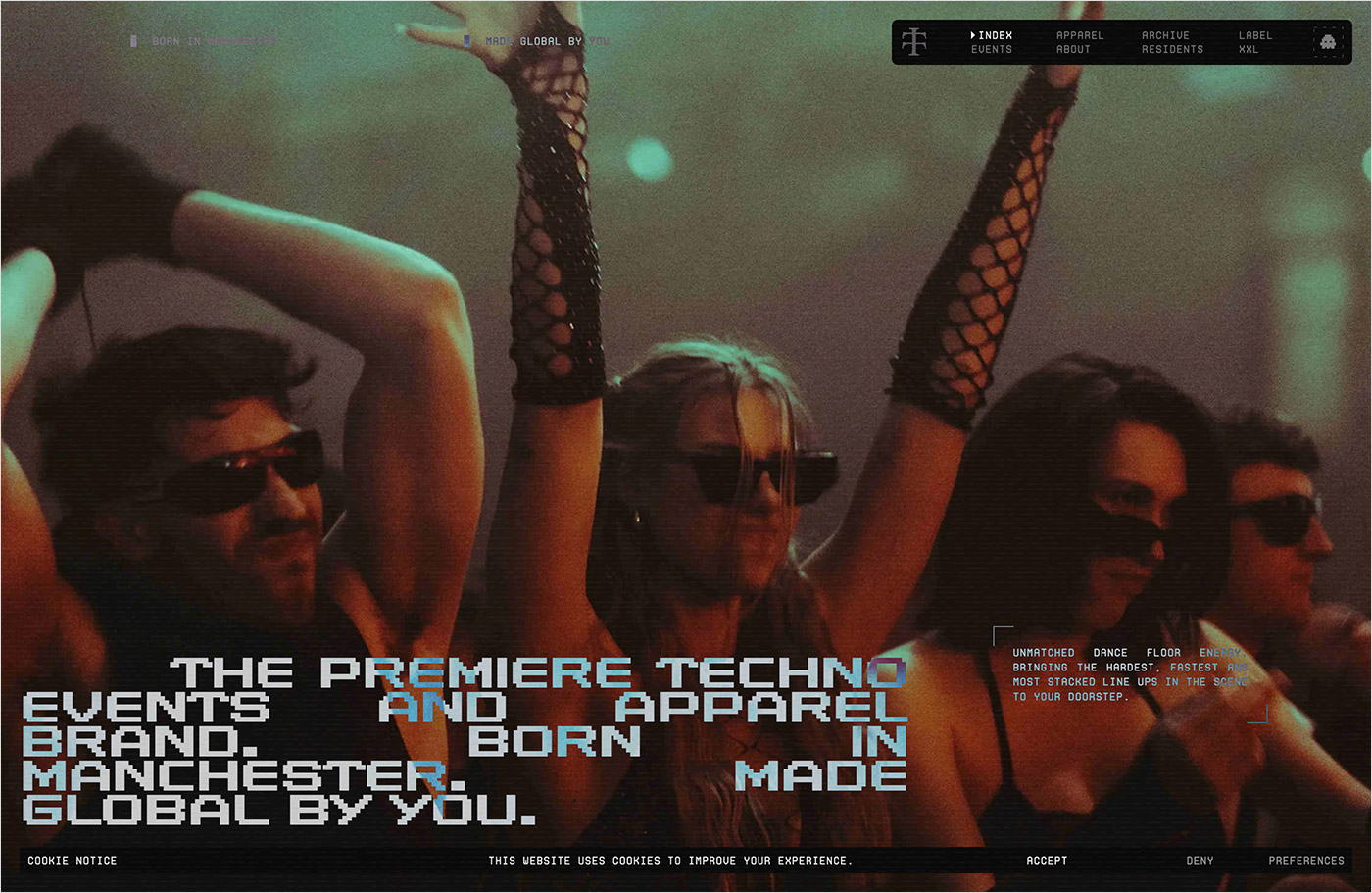 Teletech – Born In Manchester. Made Global By You.ウェブサイトの画面キャプチャ画像